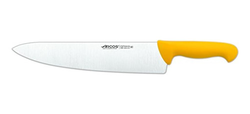 Arcos 12inch 300 Mm 2900 Range Wide Blade Chefs Knife Yellow