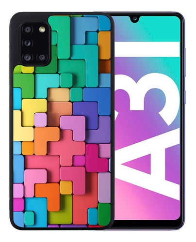 Funda Galaxy A31 Tetris De Colores Tpu Uso Rudo Hd
