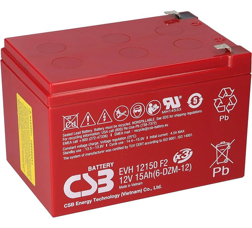 Batería Csb 12v 15amp