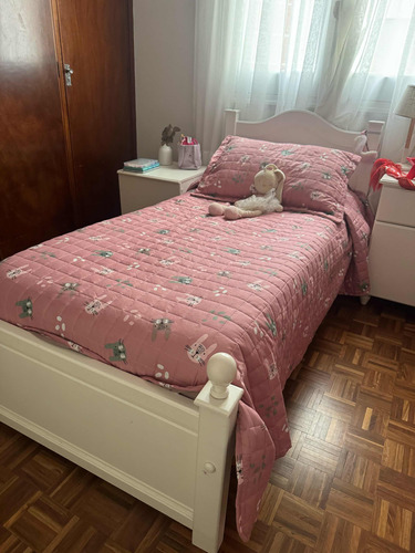 Cama De 1 Plaza En Madera Maciza Con 2 Cajones