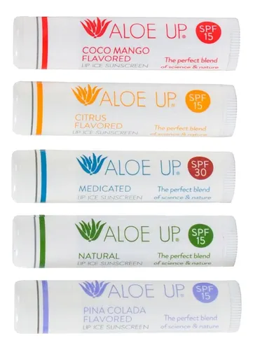 comprar Aloe Up Lip Ice  Pacote Com 5 Protetores Labiais  Inclui S