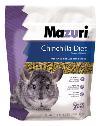 Alimento Mazuri Chinchilla Diet, Para Chinchillas 1.3kg