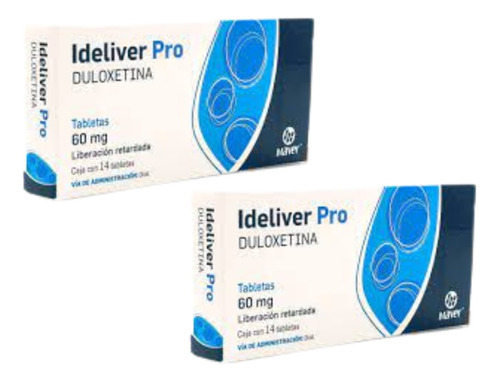 Ideliver Pro Liberacion Retardada 2cajs De 14 Tabs De 60mg