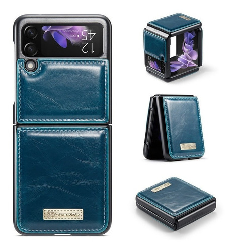 Funda Celular Para Samsung Galaxy Z Flip 3 Carcasa De Cuero