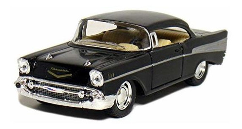 Kinsmart 5  1957 Chevy Bel Air Coupe 1:40 Escala (negro)