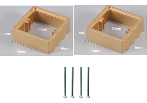2 Piezas Espaciadores De Cable De 2 Piezas Caja De Dorado