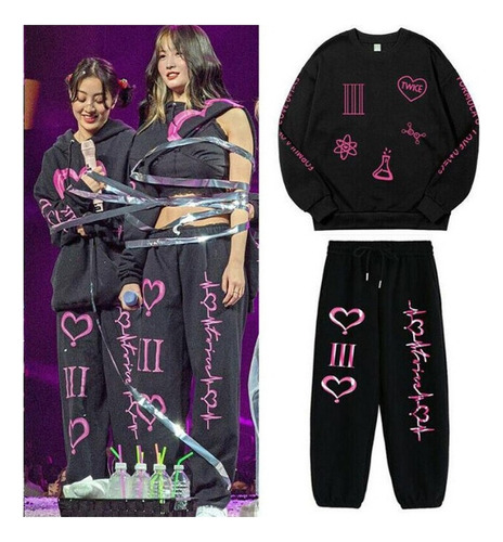 Chándal Casual Kpop Twice 4th World Tour Iii Para Mujer [u]