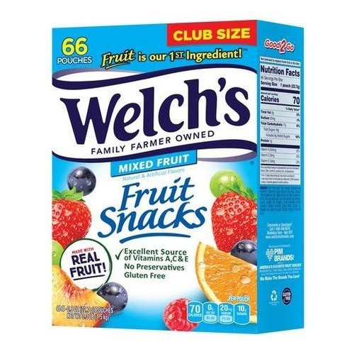 Welch's Pasabocas Frutas Mixtas 66 - Unidad a $1423