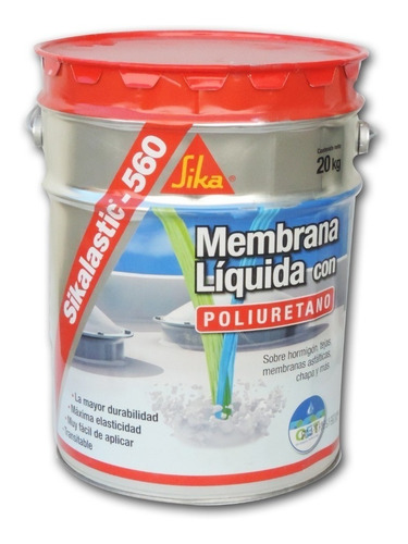 Membrana Liquida Sikalastic 560 Blanco Impermeabilizante 20l