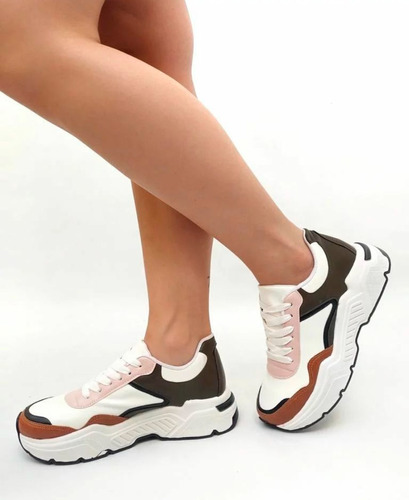 Zapatillas Altas Mujer Plataforma Sneakers Moda Envios