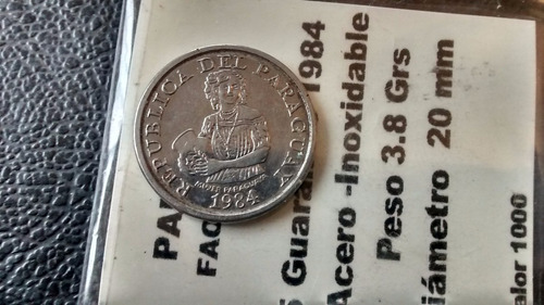 Moneda Paraguay 5 Guaranies 1984 Fao(x512.