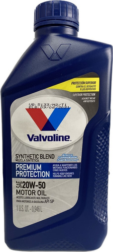 Aceite Semi-sintético Valvoline 20w-50 Original