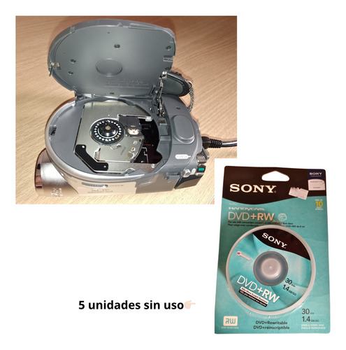 Cámara De Video Sony Handycam Dcr-dvd 105+dvd-rw+accesorios Plata/gris Claro (Usado)