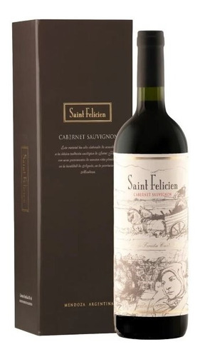 Estuche Botella 750ml - Saint Felicien / Cabernet Sauvignon 