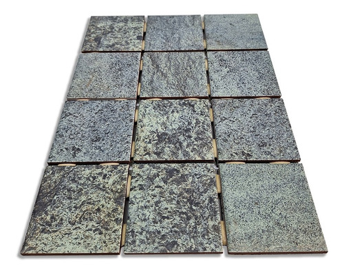 Imagen 2 de 10 de Cerámica Palau Verde Caja X 1,95 M2 Simil Piedra Bali Pileta