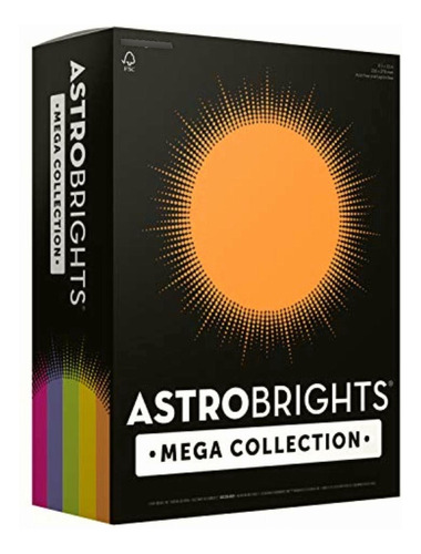 Astrobrights Mega Collection 320 Hojas, Happy, Ream