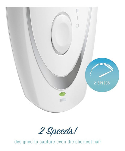 Depiladora De Vello Inalámbrica Recargable Conair Blanco