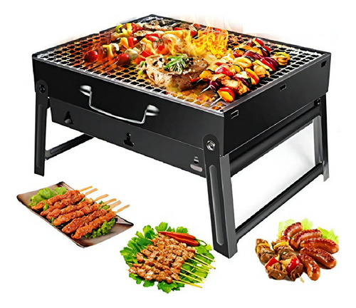 Parrillera Asados Grill Bbq Portatil Plegable Terraza Balcon