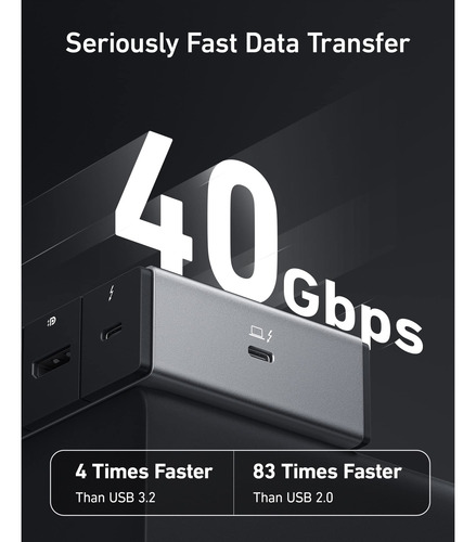 Estação De Ancoragem Thunderbolt Anker 778 12 Em 1 40 Gbps 1