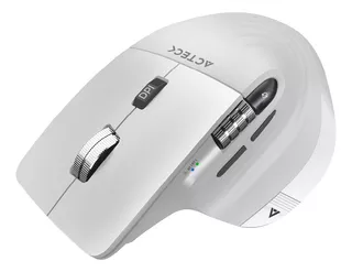 Mouse Ergonómico Acteck Profesional 2 Modos Bluetooth Mi780 Color Blanco