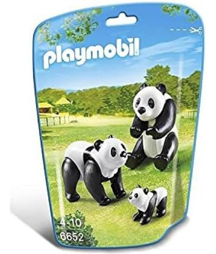 Playmobil Panda Con Cria Mod 6652 Color Negro Con Bco