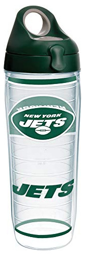 Nfl Jets De Nueva York Aislar Agua Del Vaso 24 Oz Botel...