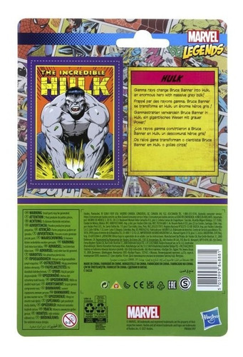 Marvel Legends Retro Collection Grey Hulk Hasbro (Usado)