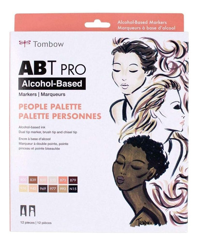 Marcadores De Alcohol Tombow Abt Pro, Paleta De Personas, De