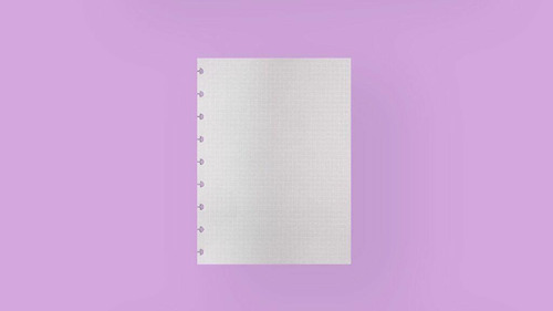 Refil Caderno Inteligente Linha Brca Quadriculado Grde 90g