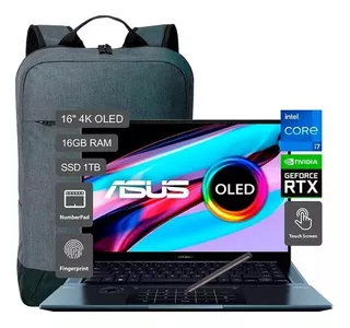 Laptop Asus Zenbook Pro 16x Ci7 12700h 16gb 1tb 6gbv Rtx3060