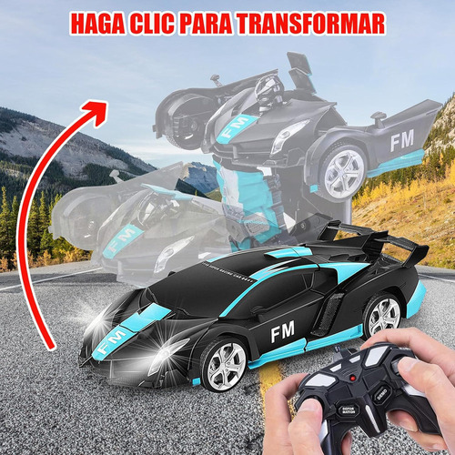 Niños Coche Rc Robot Transformable Carro De Control Remoto