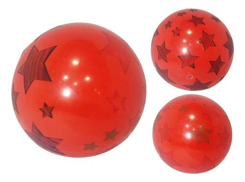 Pelota De Caucho Niños Pequeños Diseño De Estrellas Regalo