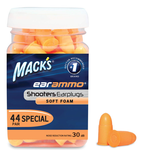 Mack's Ear Ammo Shooting Ear Plugs - Almohadillas De Espuma