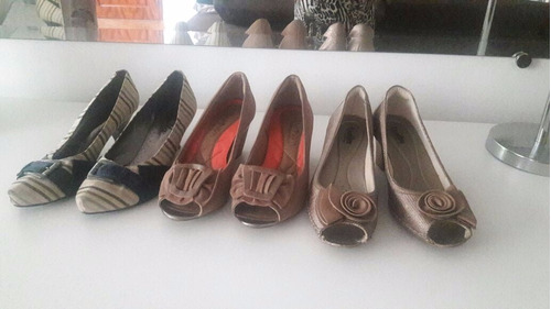 3 Sapatos Femininos Scarpan De Marca - Pacote Imperdivel