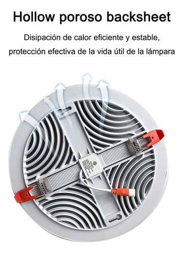 6pz Lámpara De Techo Led De 36w Con Montaje En Superficie Blanco