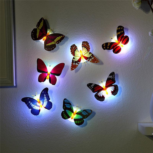 20pcs Mariposa Pegada Led Lámpara Decorativa De Pared