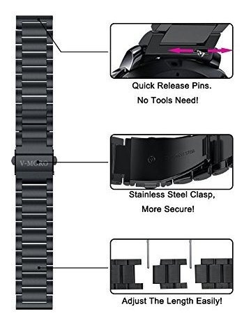 V-moro Compatible Con Gear S3 Frontier Bands / Galaxy Watch