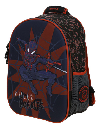 Mochila Chica Chenson Escolar Kinder Miles Morales Mm70290-3