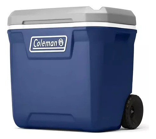 Caixa Térmica 316 Séries 65qt 62l Lakeside Com Rodas Coleman Cor Azul Escuro Con Cinza