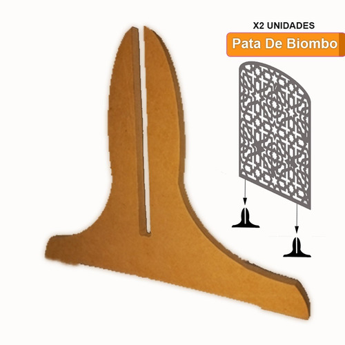 Imagen 1 de 6 de Patas De Apoyo Para Paneles Decorativos Biombos