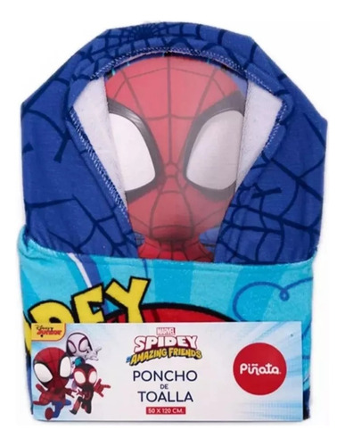 Ponchito Infantil Spiderman Hombre Araña Piñata Playa Pile