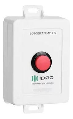 Botoeira Simples Sem Fio Ipec 433,92 Mhz