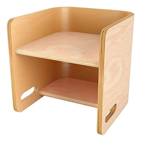 Ecr4kids Bentwood Cube Activity, Juego De Mesa Y Asiento De 