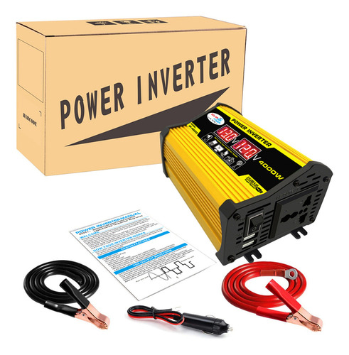 Transformador Inversor Dc12volt Ac110/220volt A Usb Sinewave