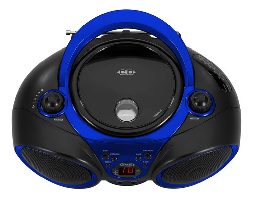 Reproductor De Cd Jensen Cd-490, Portátil, Radio Am/fm, Azul