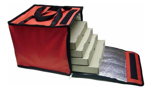 Bolso Termico Delivery De Pizzas 6 Cajas X5 Unidades Coyote