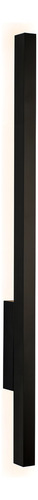 Arandela Led Linear 3000k 13w 60cm Alumínio Preto Ar2102