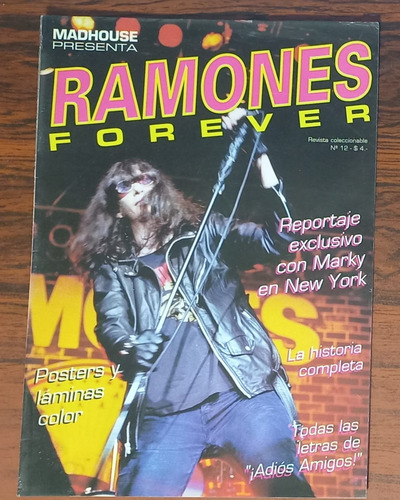 Madhouse Presenta Especial Ramones Octubre 1995 Poster Doble