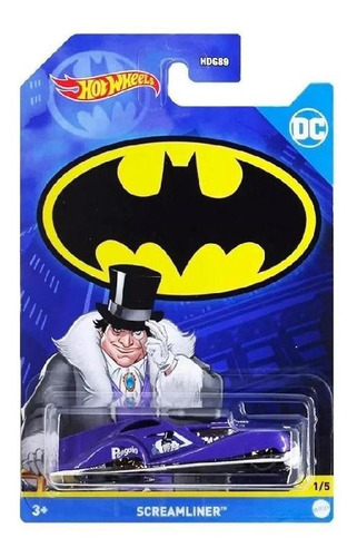 Hot Wheels Batman Screamliner Pinguim Mattel Hdg89