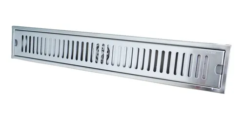 Rejilla Sifón Acero Rectangular 60x10 Cm Para Piso